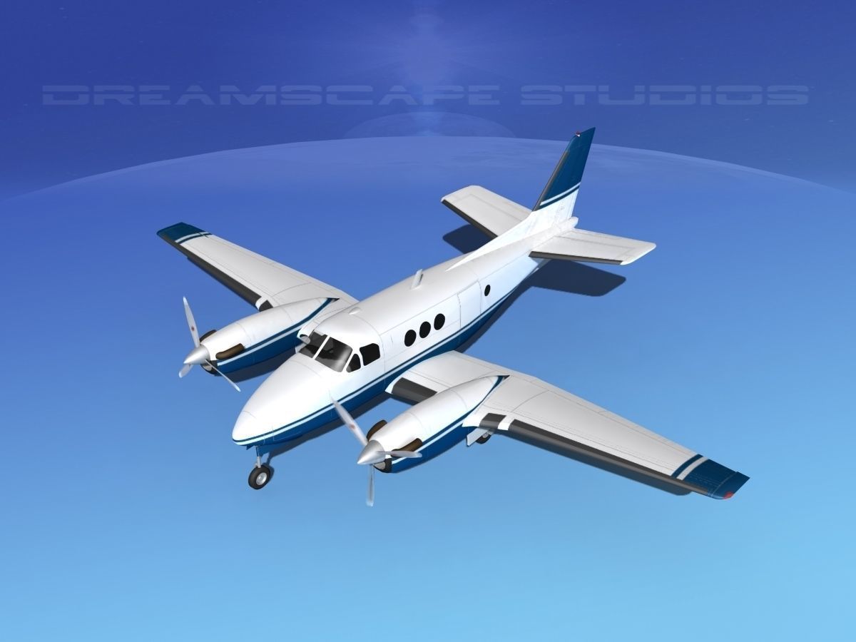 Beechcraft King Air C100 V06 3D model_10