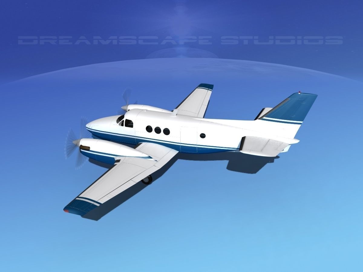 Beechcraft King Air C100 V06 3D model_8