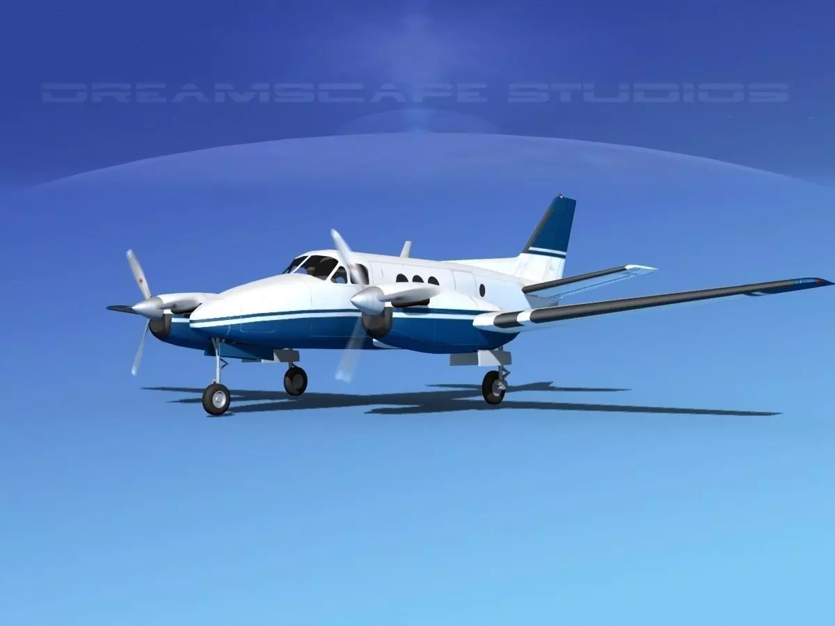 Beechcraft King Air C100 V06 3D model_0