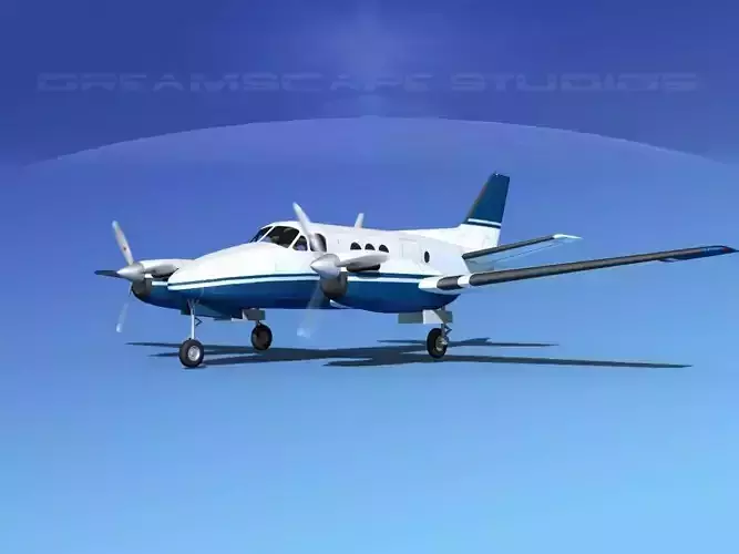 Beechcraft King Air C100 V06 3D model