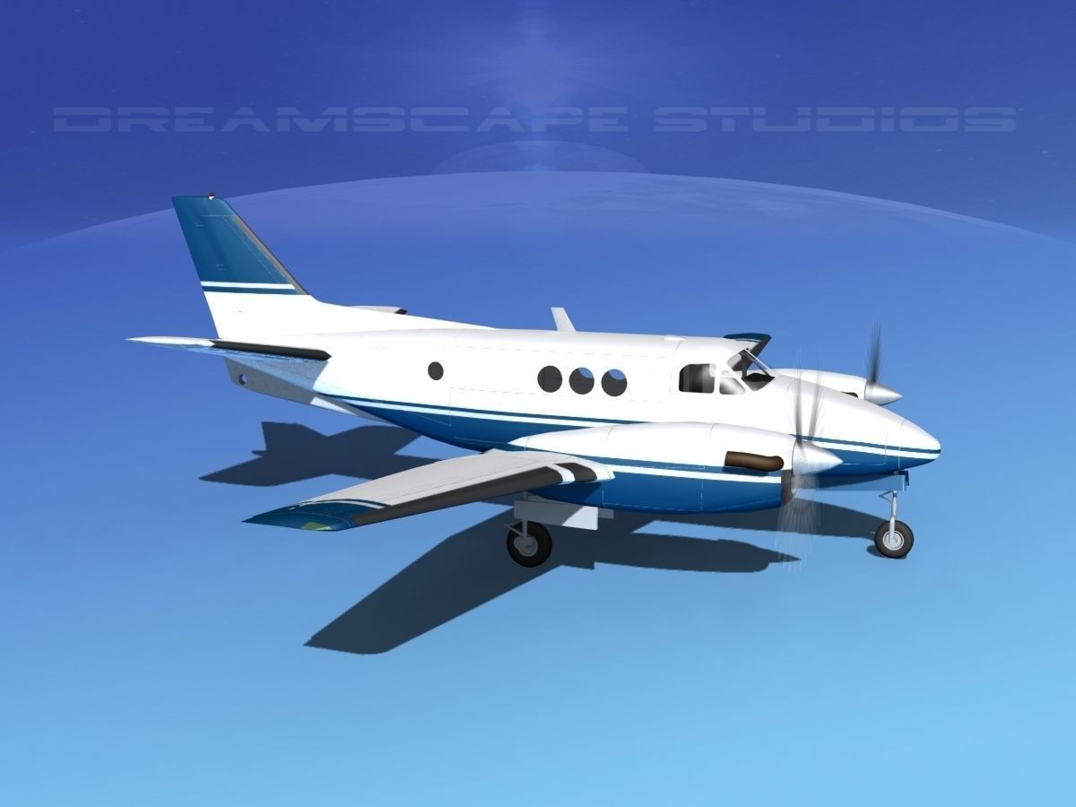 Beechcraft King Air C100 V06 3D model_3