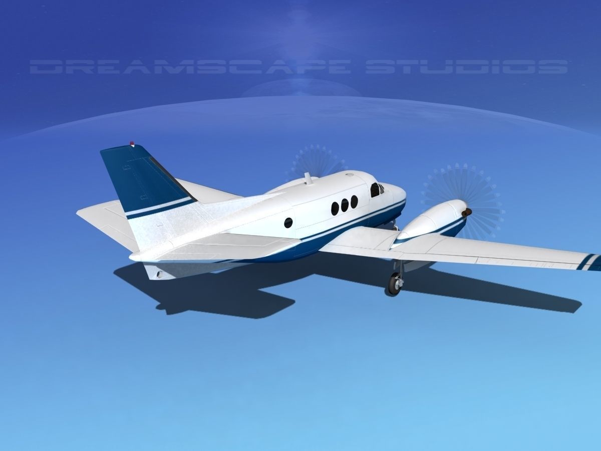 Beechcraft King Air C100 V06 3D model_5