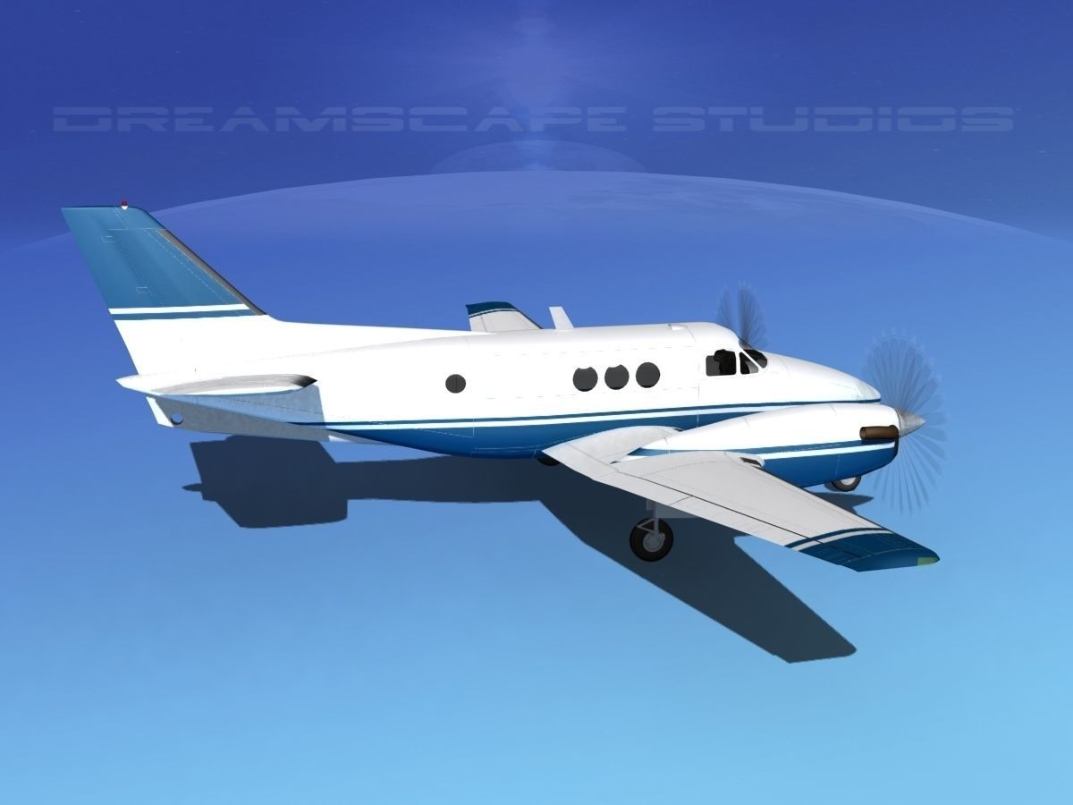 Beechcraft King Air C100 V06 3D model_4