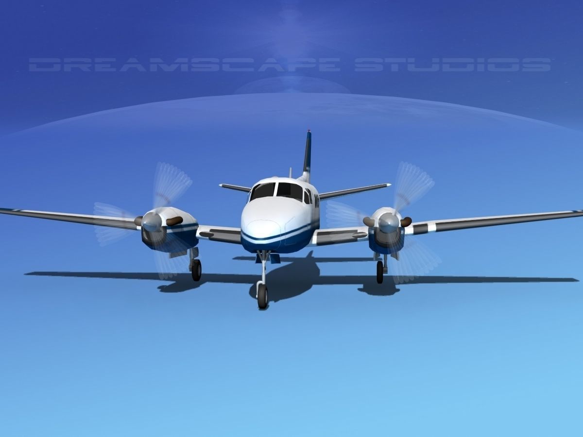 Beechcraft King Air C100 V06 3D model_1