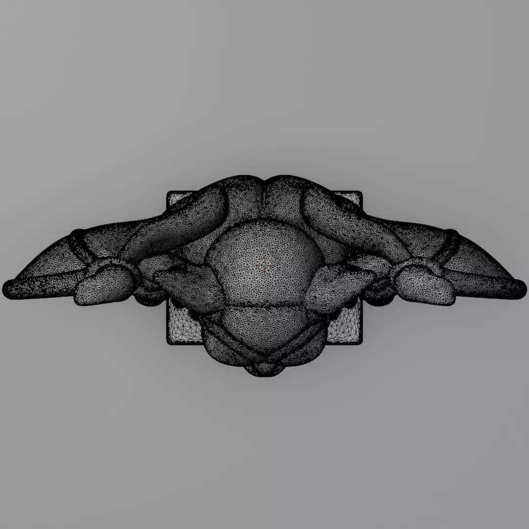 Gargoyle figurine 3D model for 3D Printable  3D print model_12