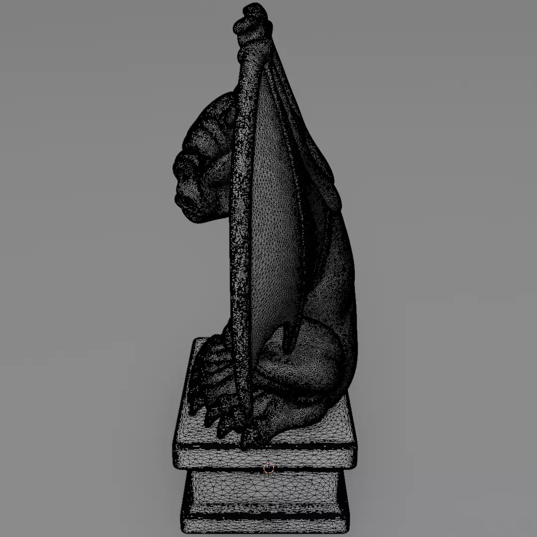 Gargoyle figurine 3D model for 3D Printable  3D print model_14