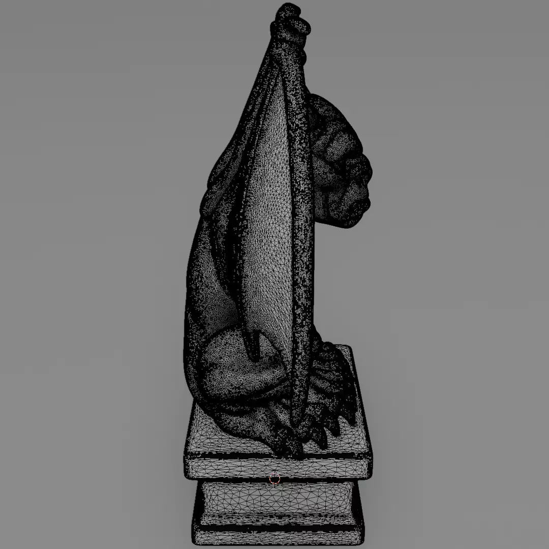 Gargoyle figurine 3D model for 3D Printable  3D print model_13