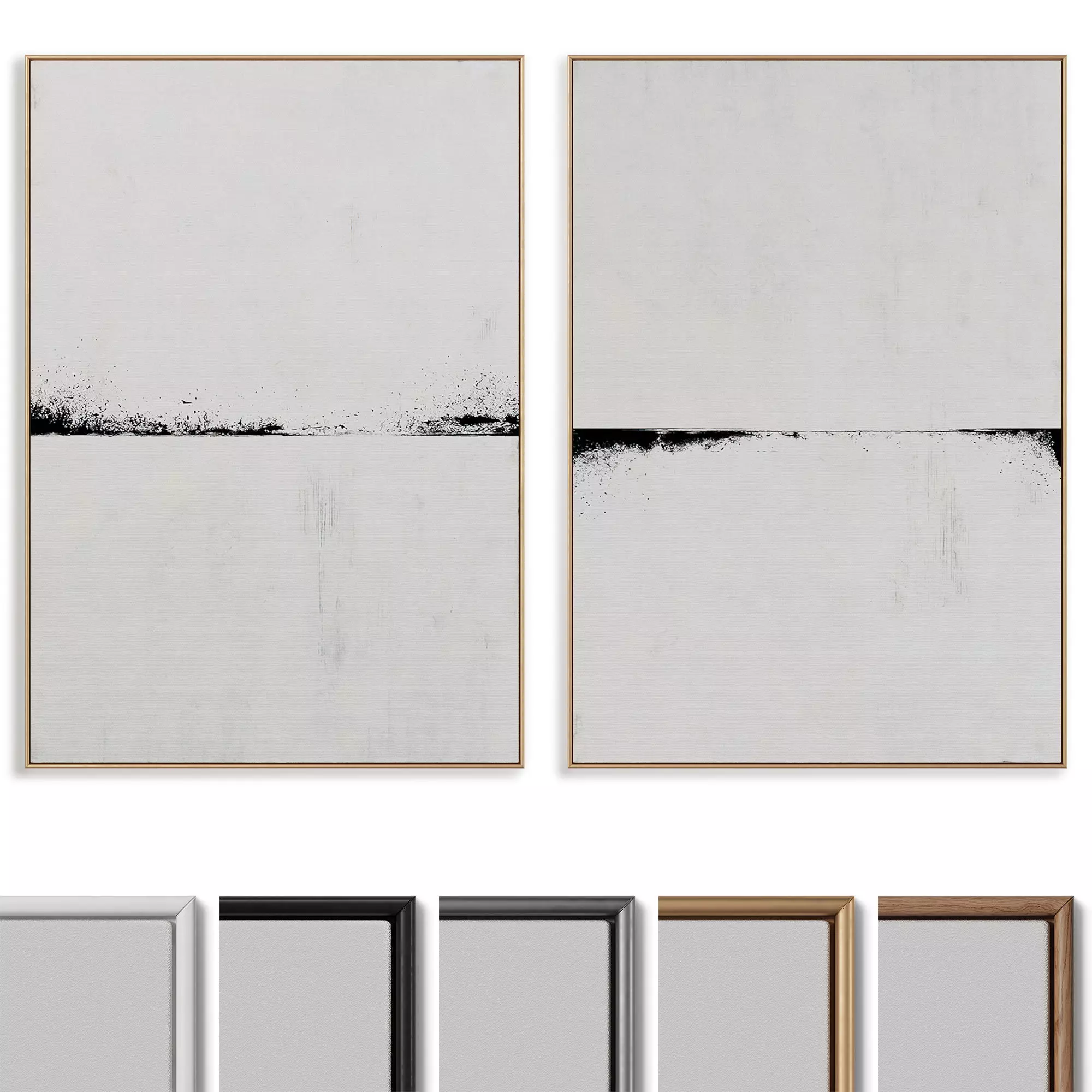 Abstract Painting Frame set 3D model_1