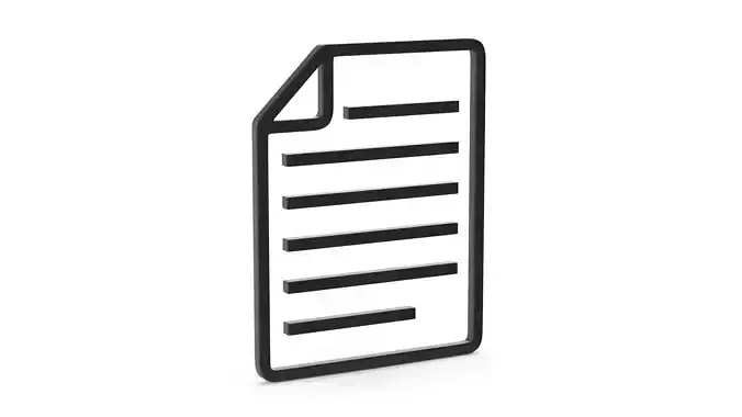 Page Icon V1 Low-poly 3D model