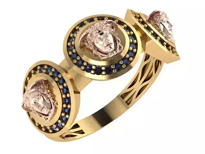 Ready Women Ring STL 3D Models  3D print model