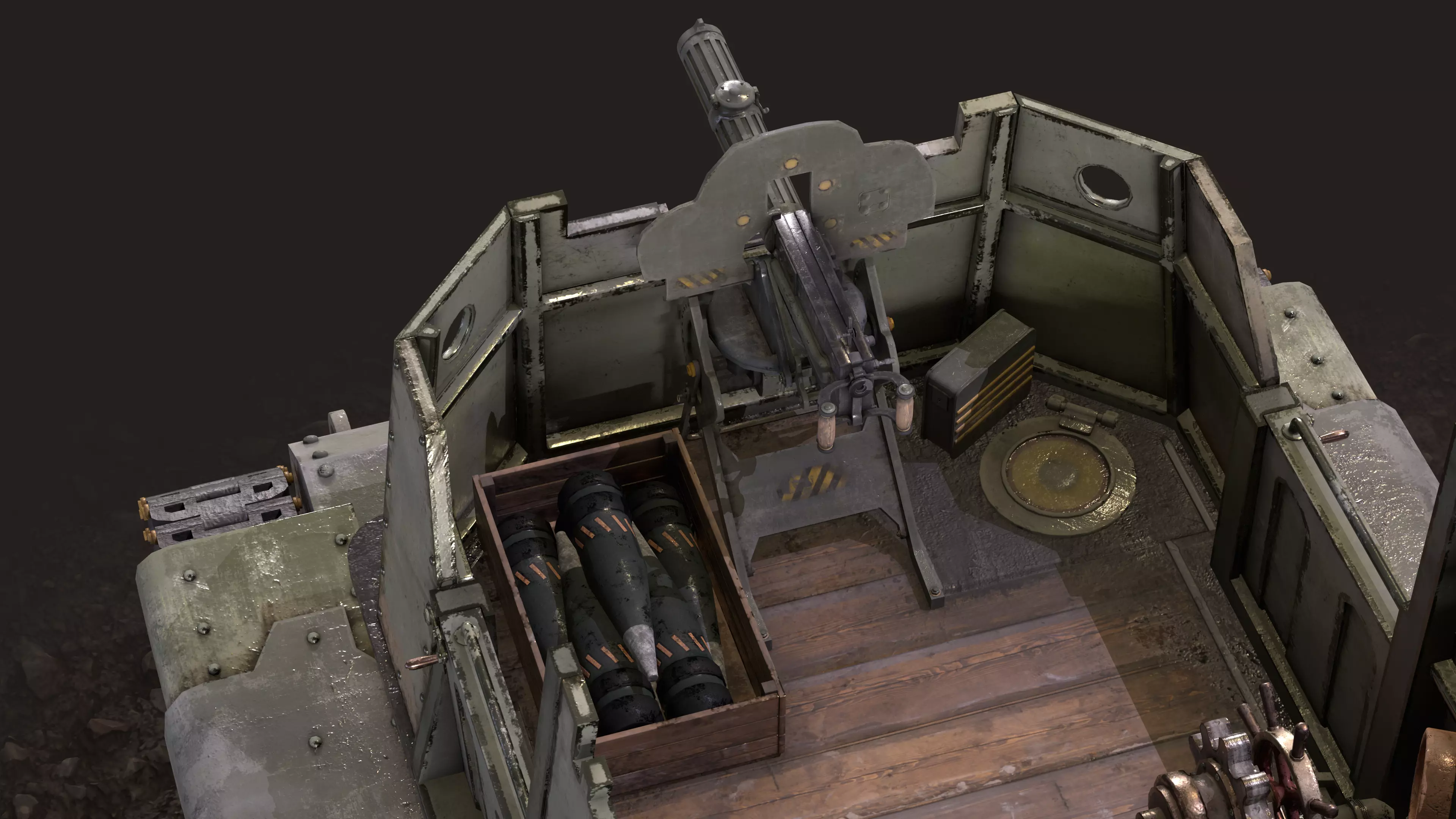 Tank Post Apocalyptic 3D model_12