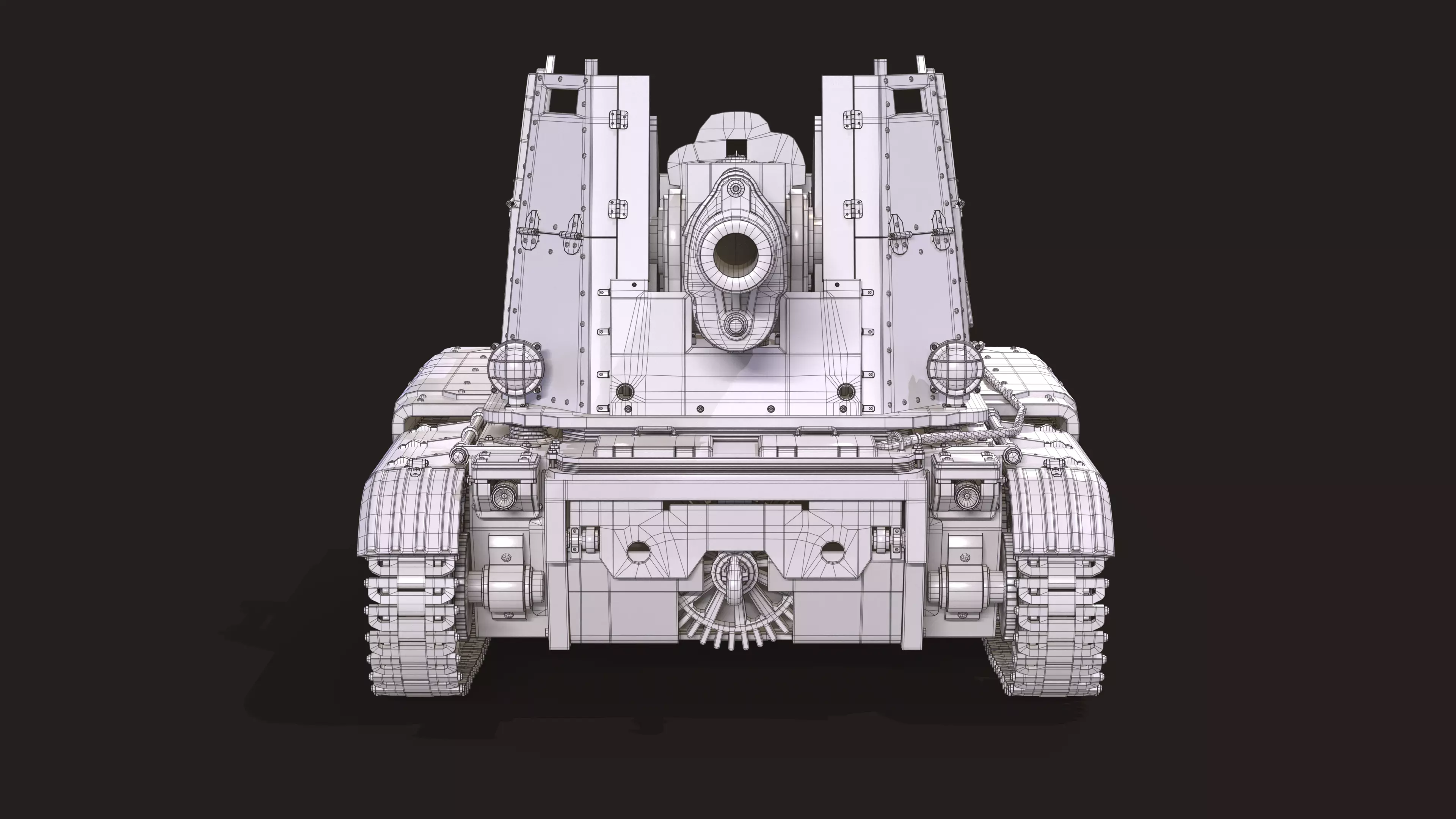 Tank Post Apocalyptic 3D model_17