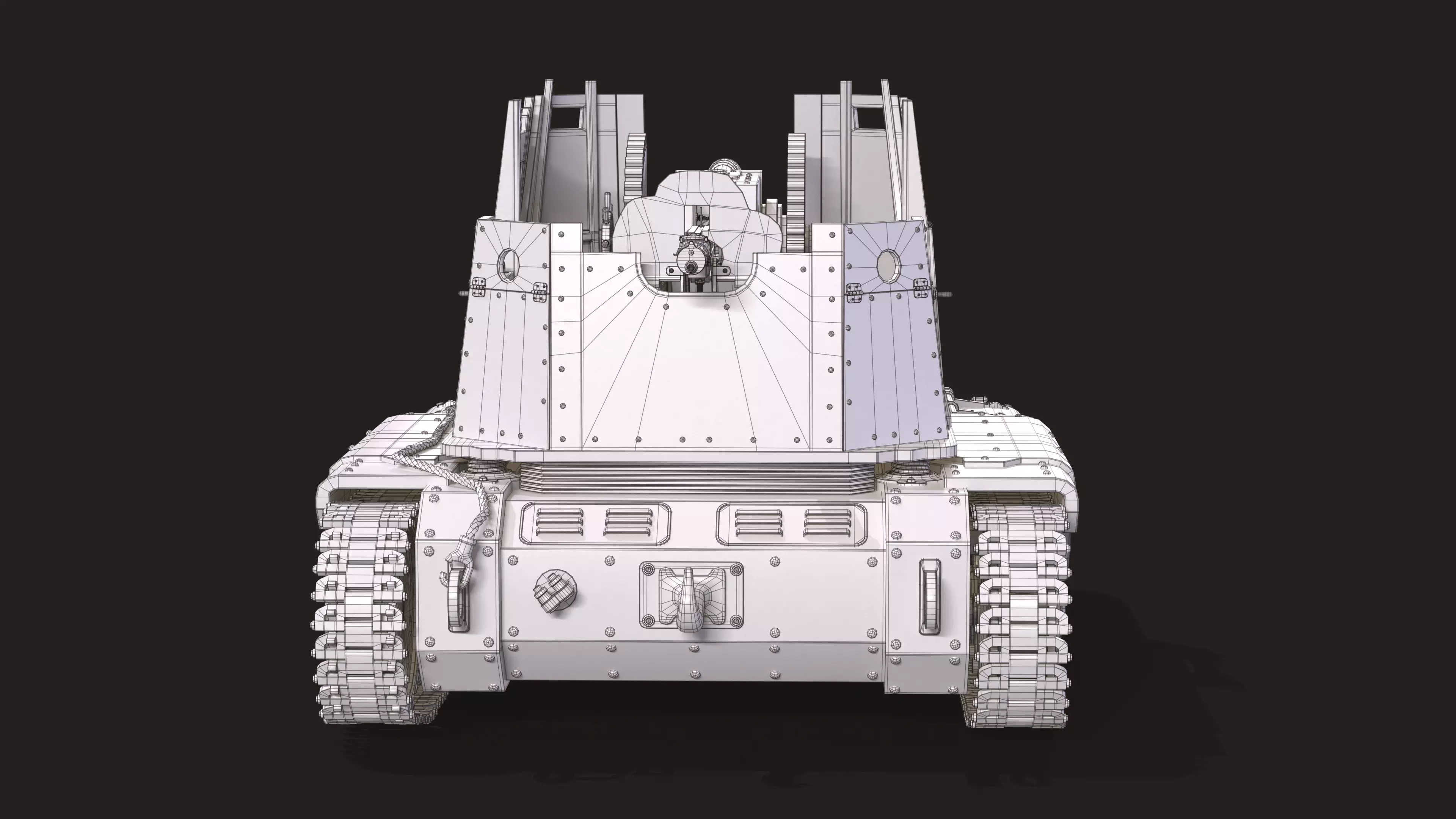 Tank Post Apocalyptic 3D model_15