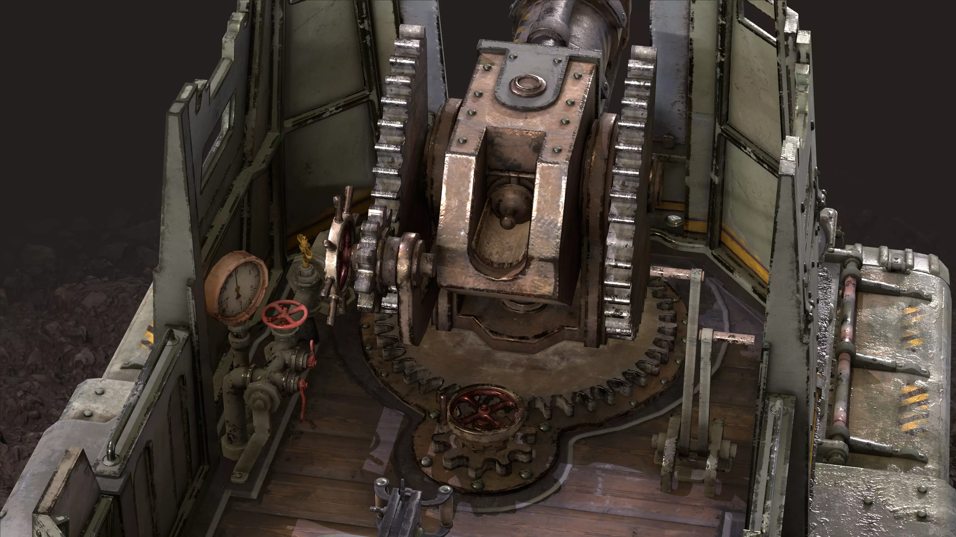 Tank Post Apocalyptic 3D model_11