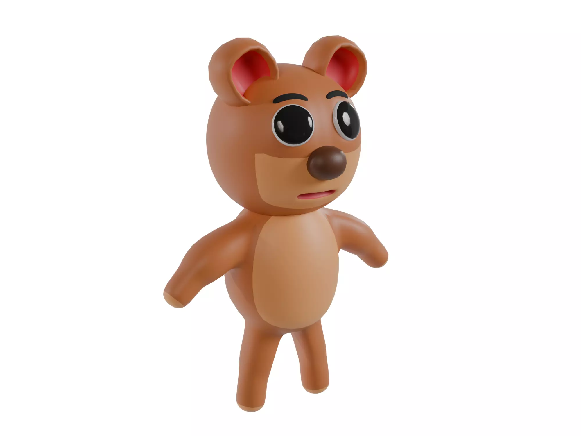 3D model of a cartoon bear Free 3D model_6