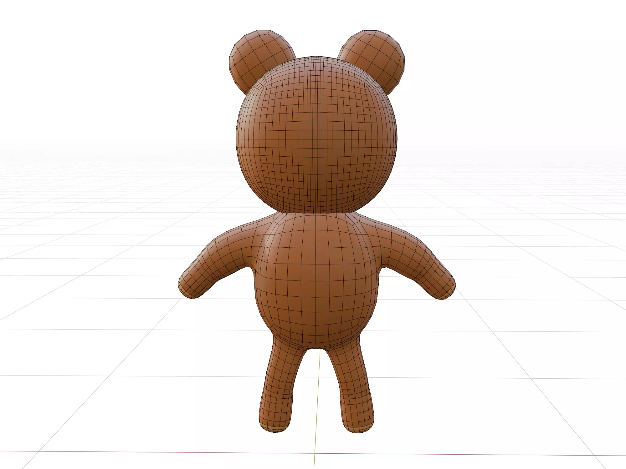 3D model of a cartoon bear Free 3D model_13