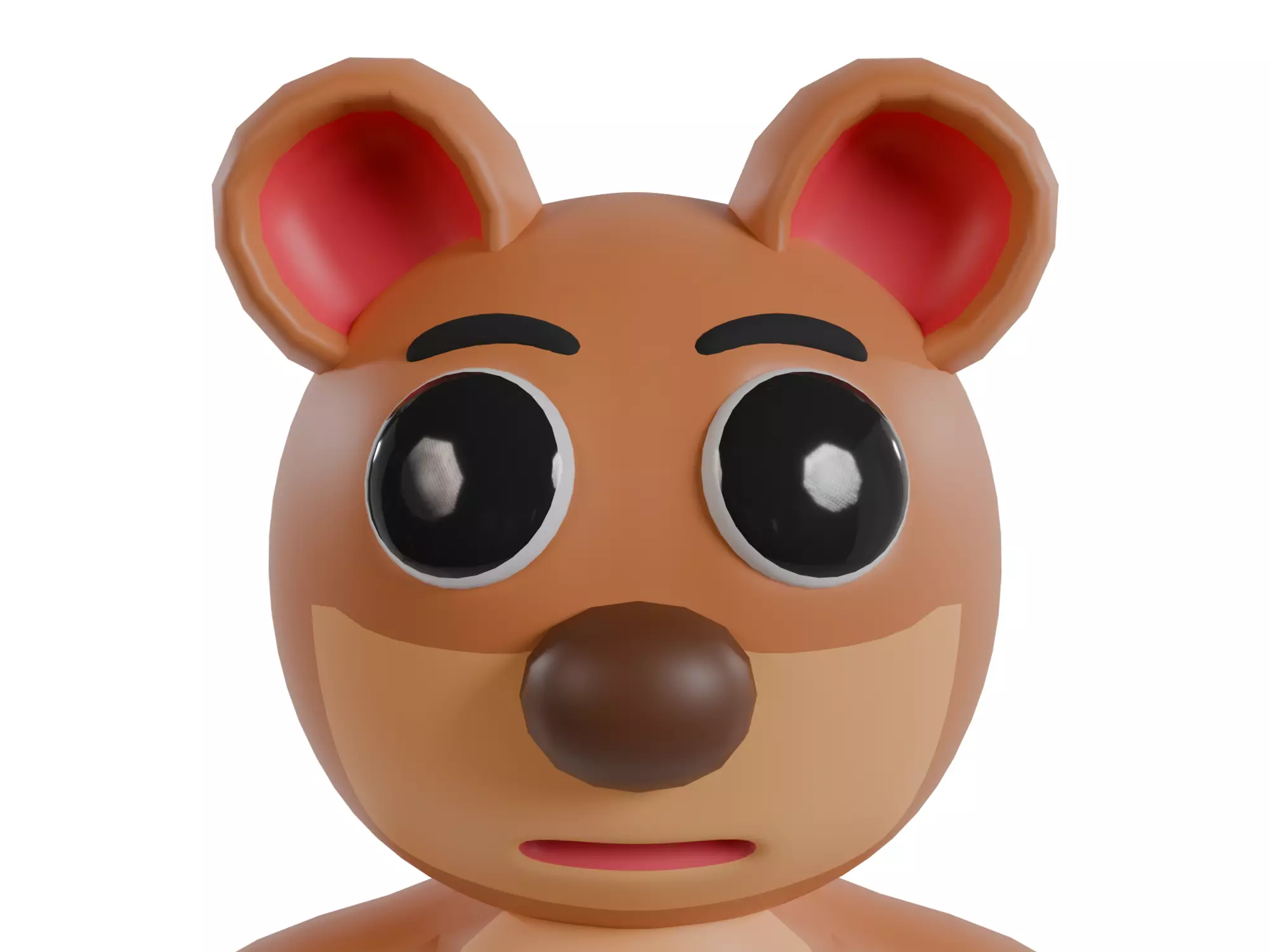 3D model of a cartoon bear Free 3D model_2