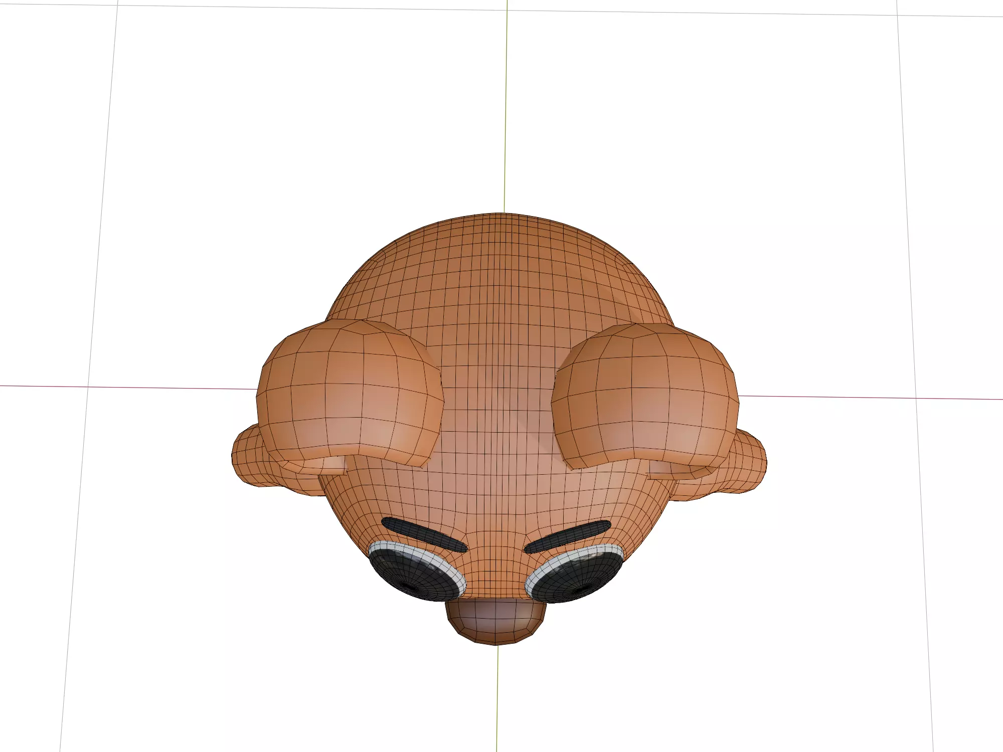 3D model of a cartoon bear Free 3D model_16