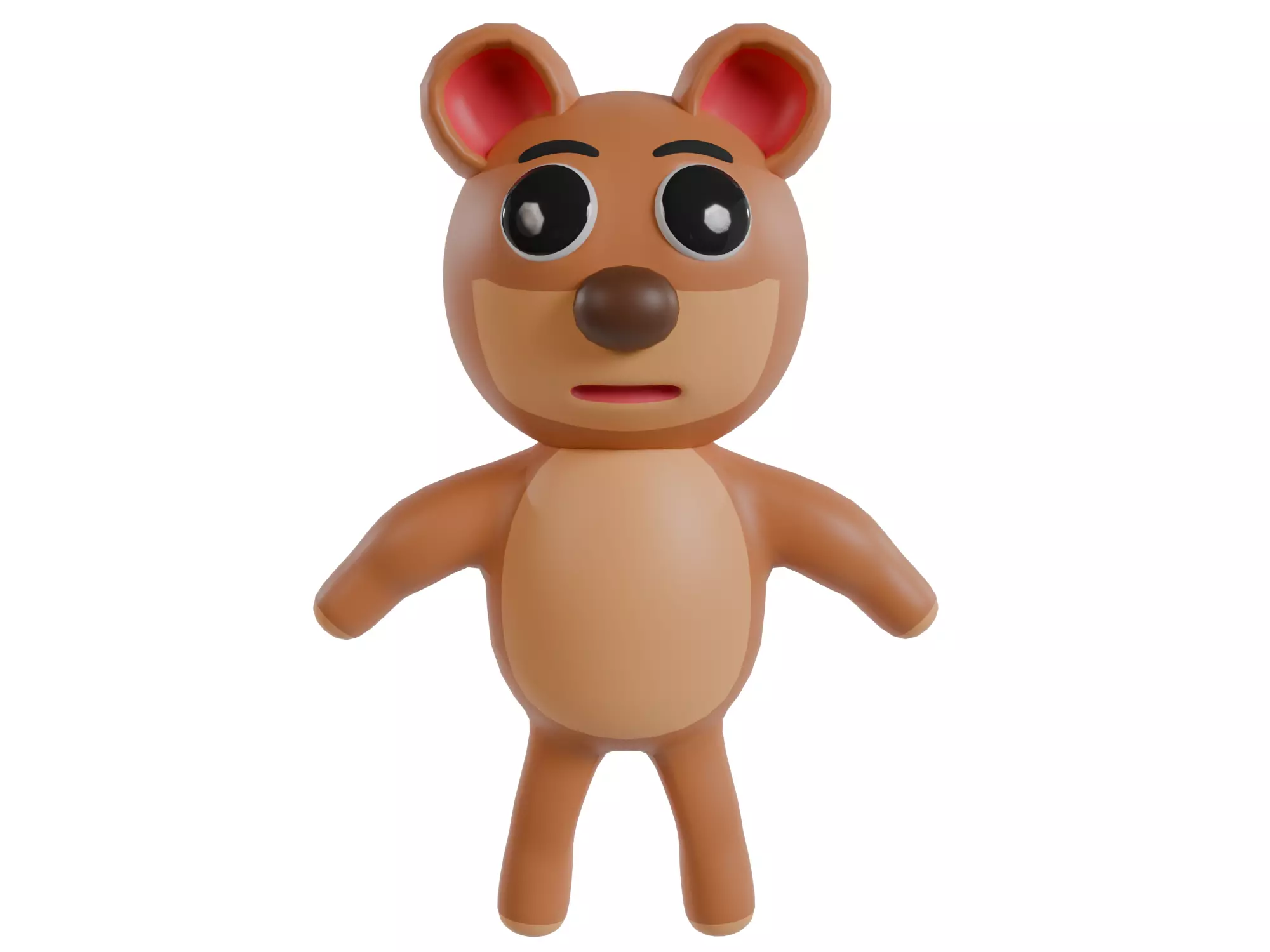 3D model of a cartoon bear Free 3D model_1
