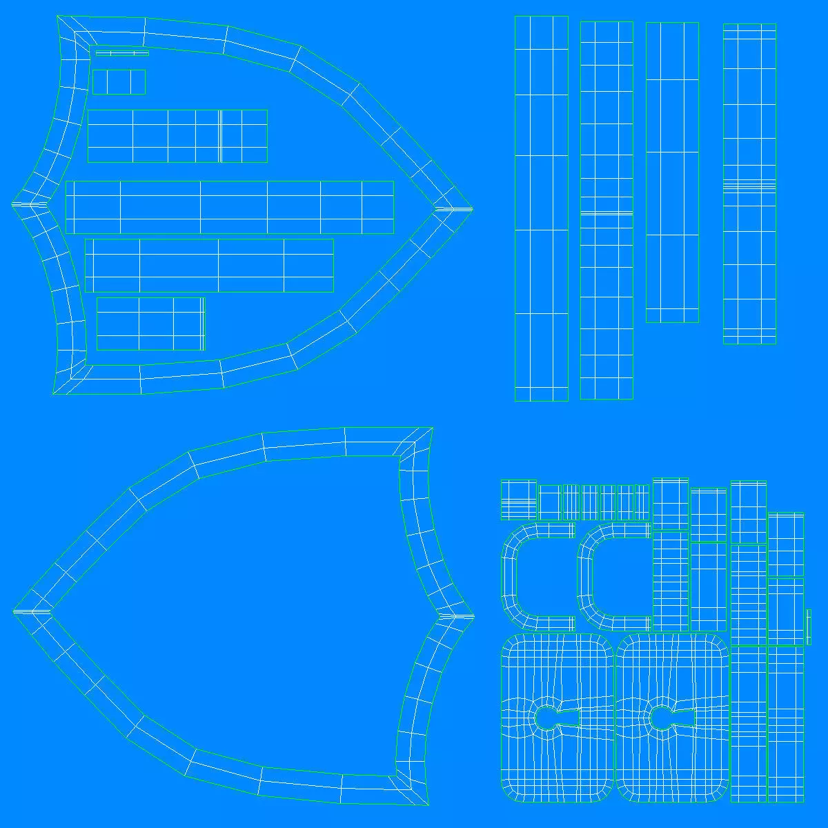 Shield and Lock Icon Low-poly 3D model_8