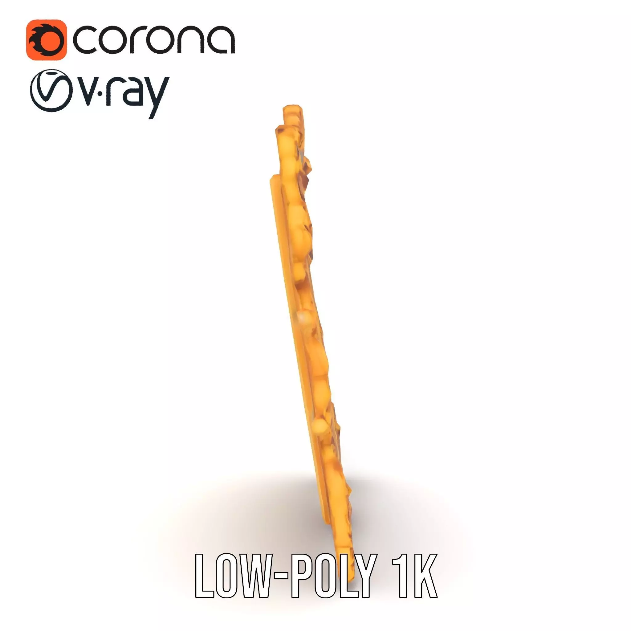 Elegant Gold Frame model pack Low-poly 3D model_29