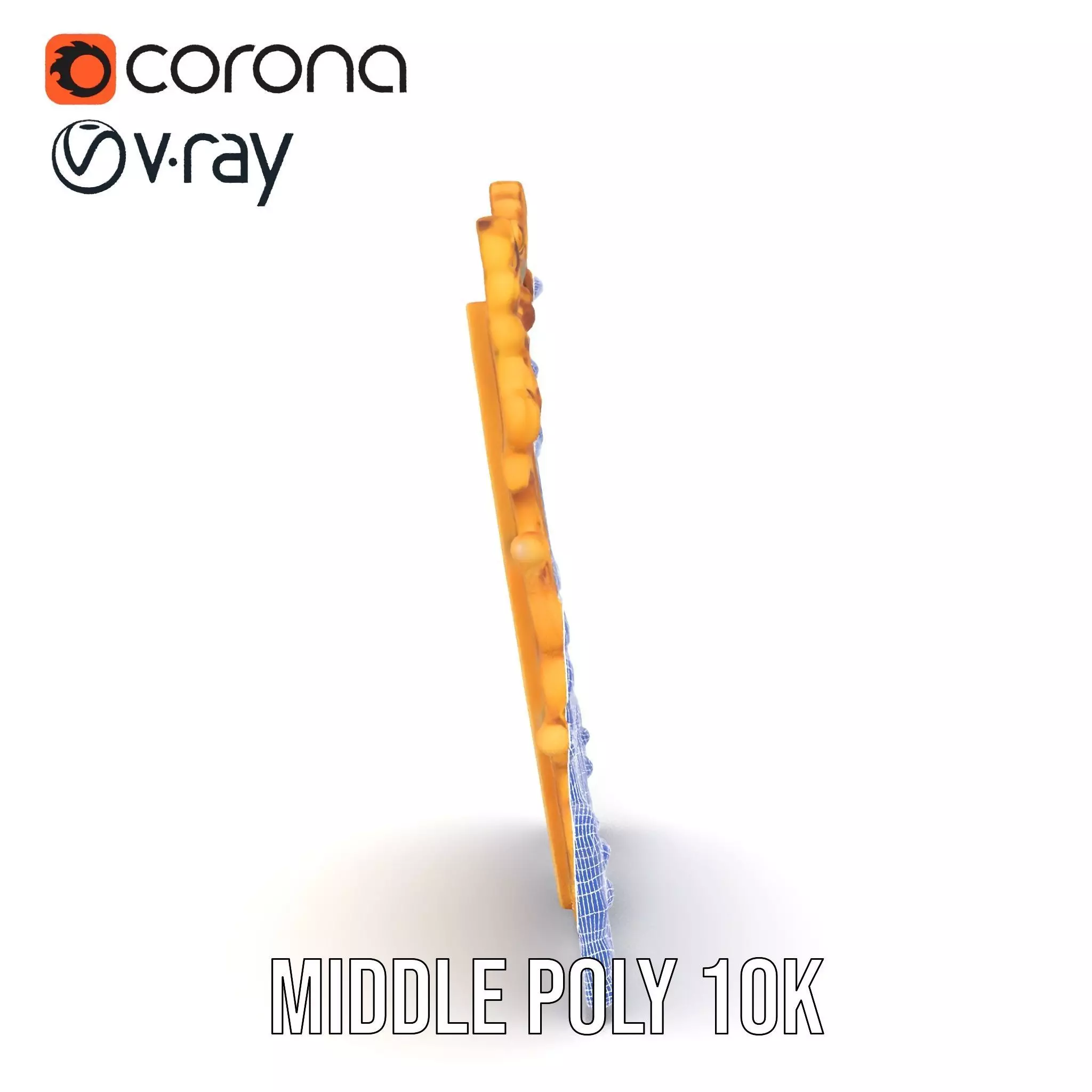 Elegant Gold Frame model pack Low-poly 3D model_17