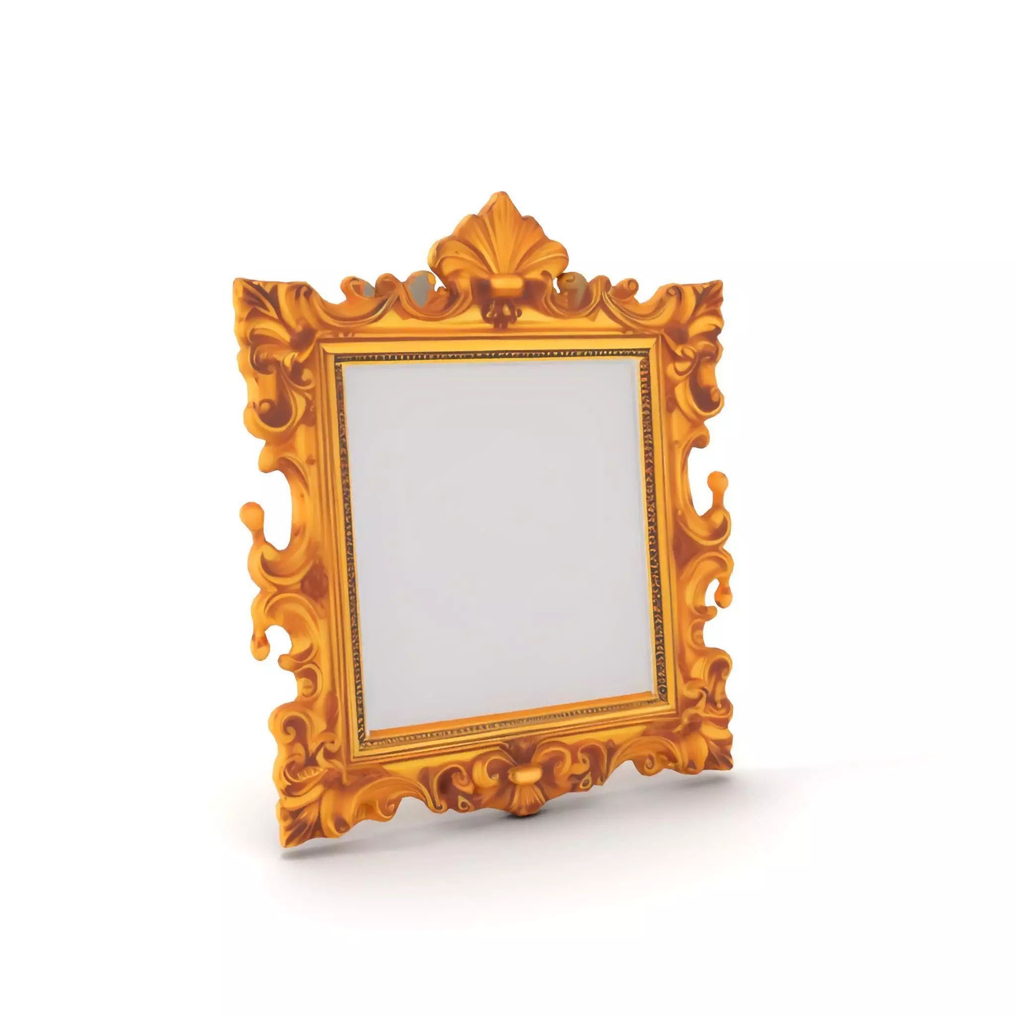 Elegant Gold Frame model pack Low-poly 3D model_6