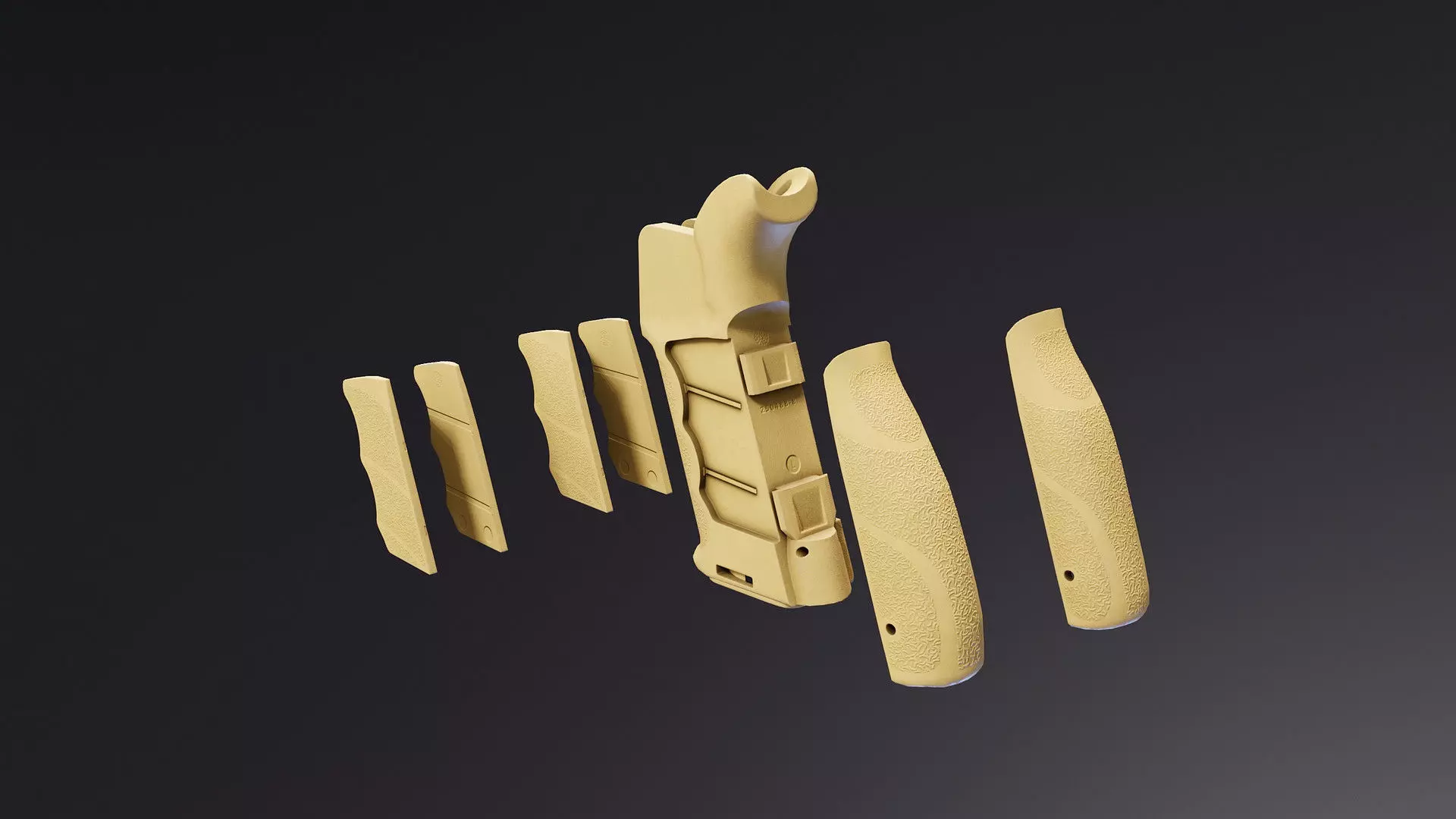 Adaptive Battle Grip Low-poly 3D model_3