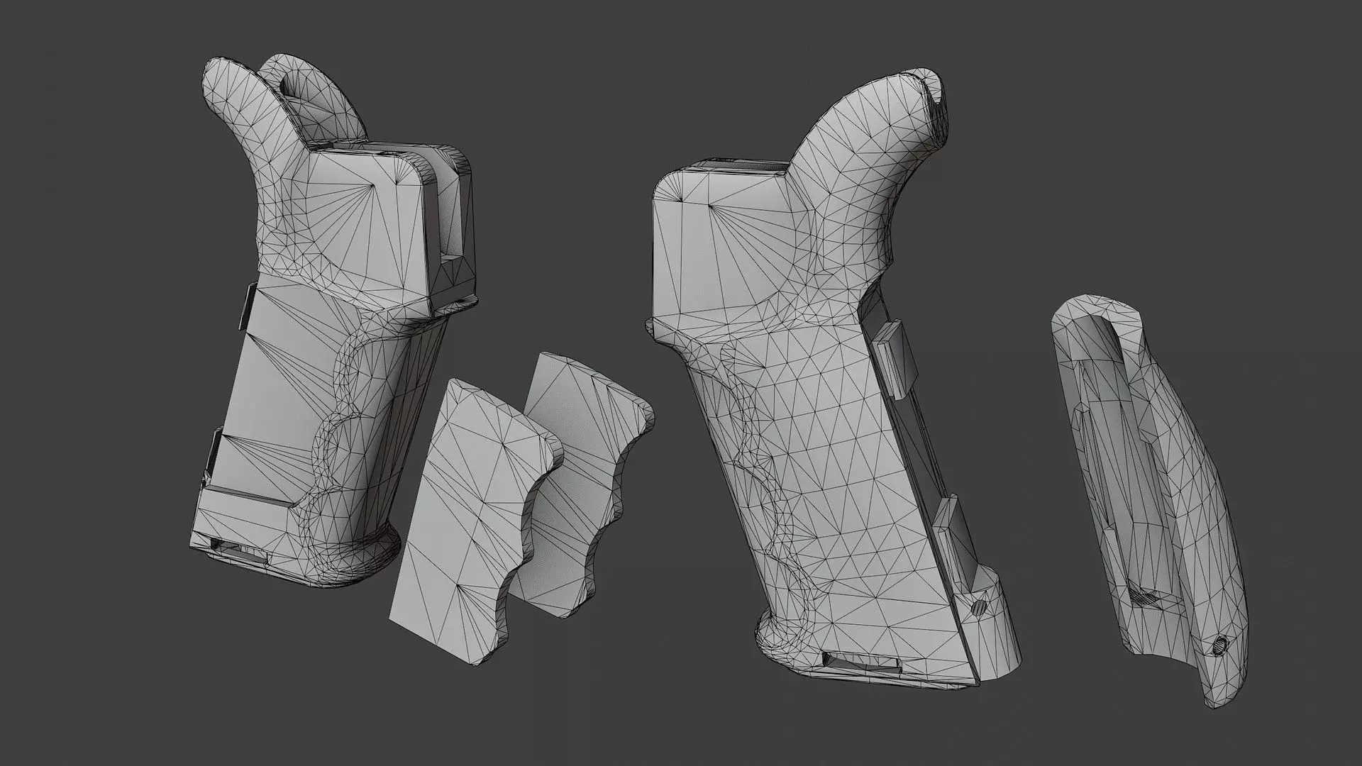 Adaptive Battle Grip Low-poly 3D model_7