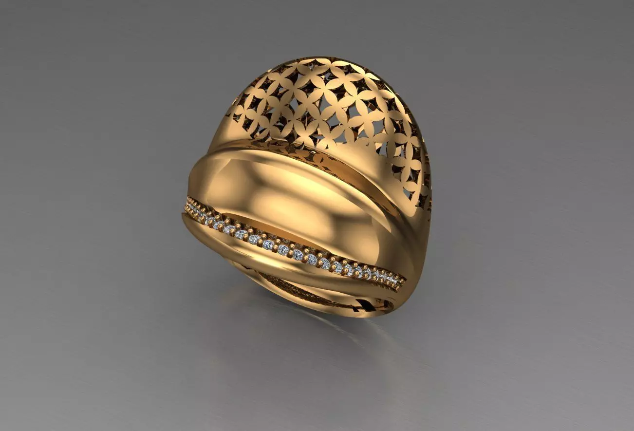 Ready Women Ring STL 3D Models  3D print model_0