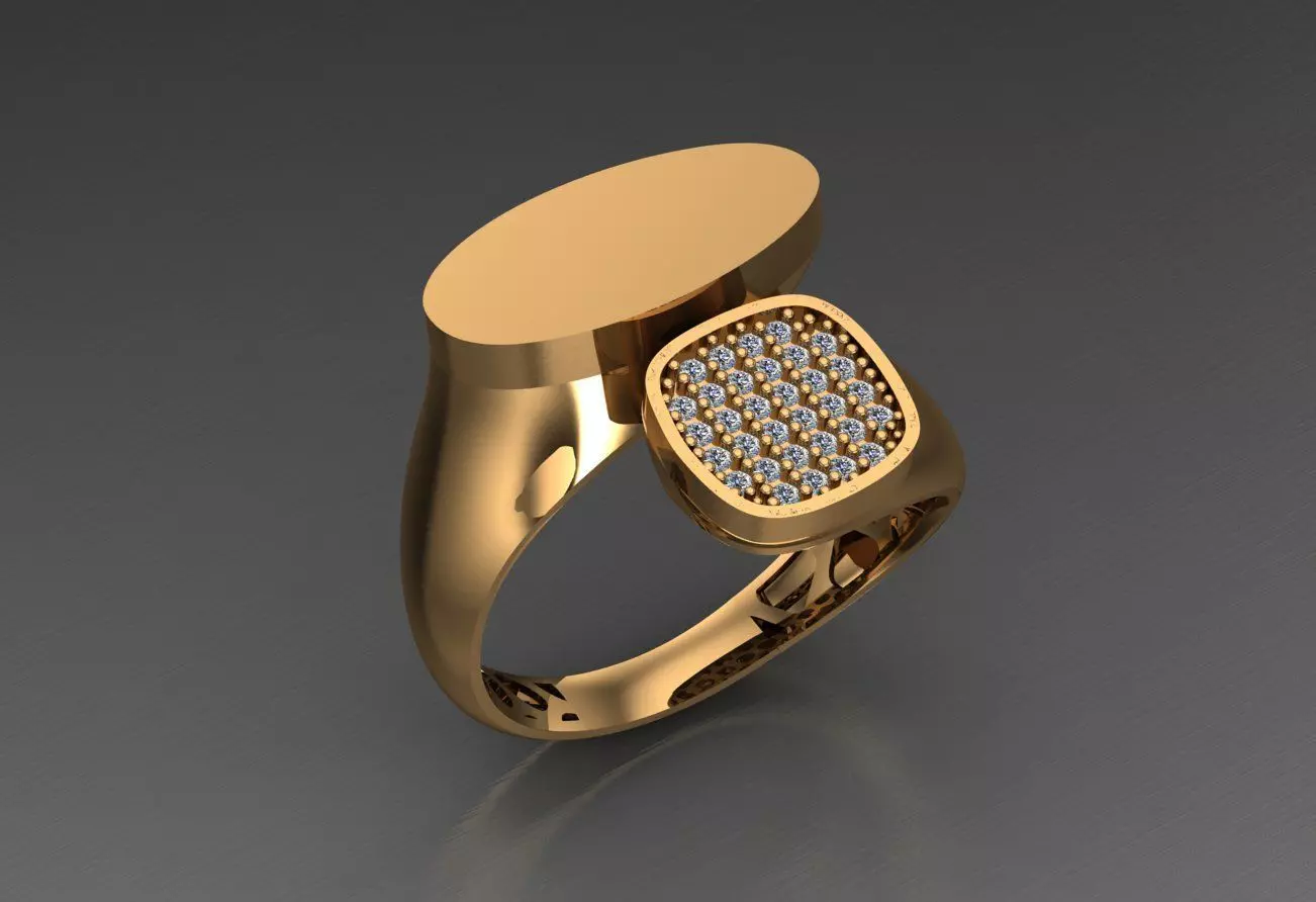 Ready Women Ring STL 3D Models  3D print model_0