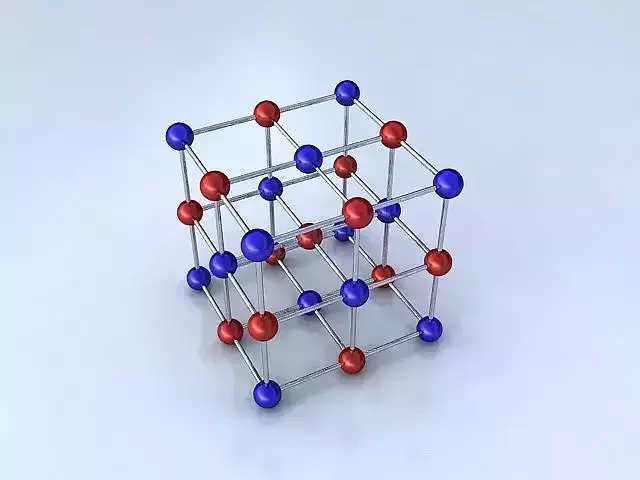 Molecule cube with balls