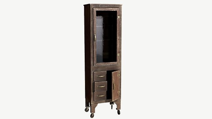 Rolling Cabinet Low-poly 3D model
