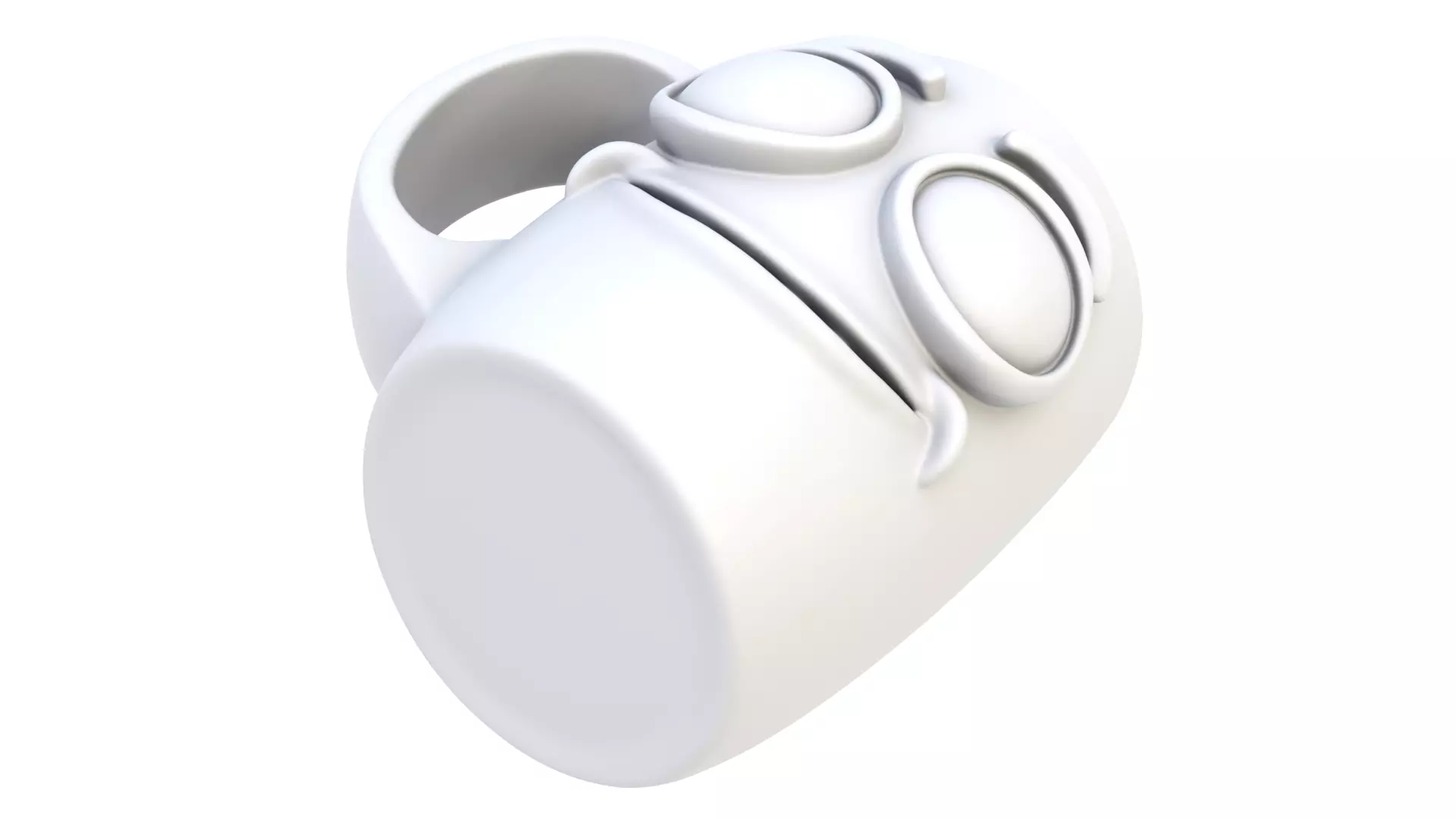 Mug smiling 02 3D model_8