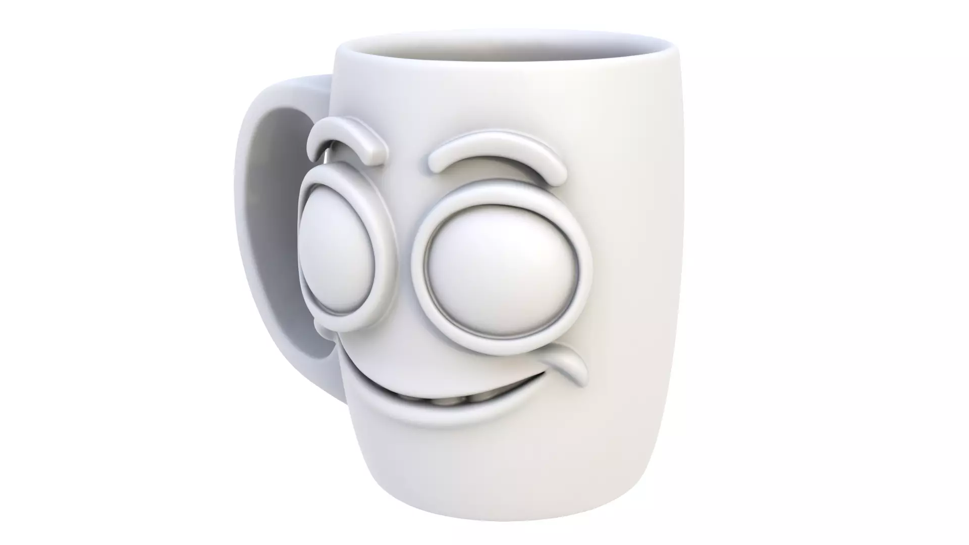 Mug smiling 02 3D model_0