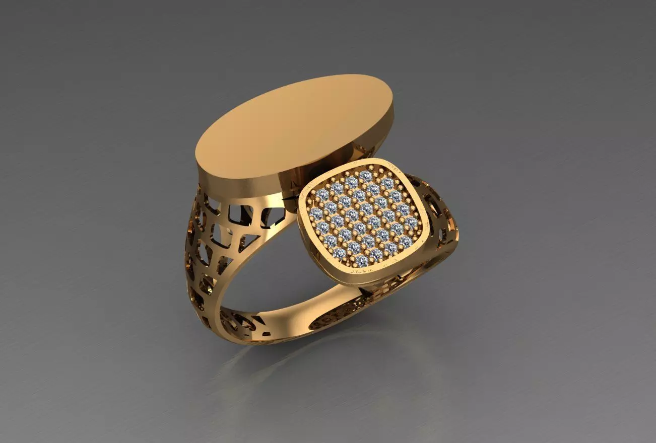 Ready Women Ring STL 3D Models  3D print model_0