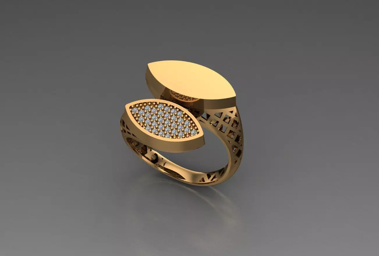 Ready Women Ring STL 3D Models 3D print model_0