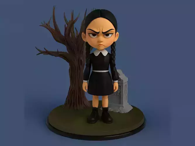 Wednesday Addams 3D print model