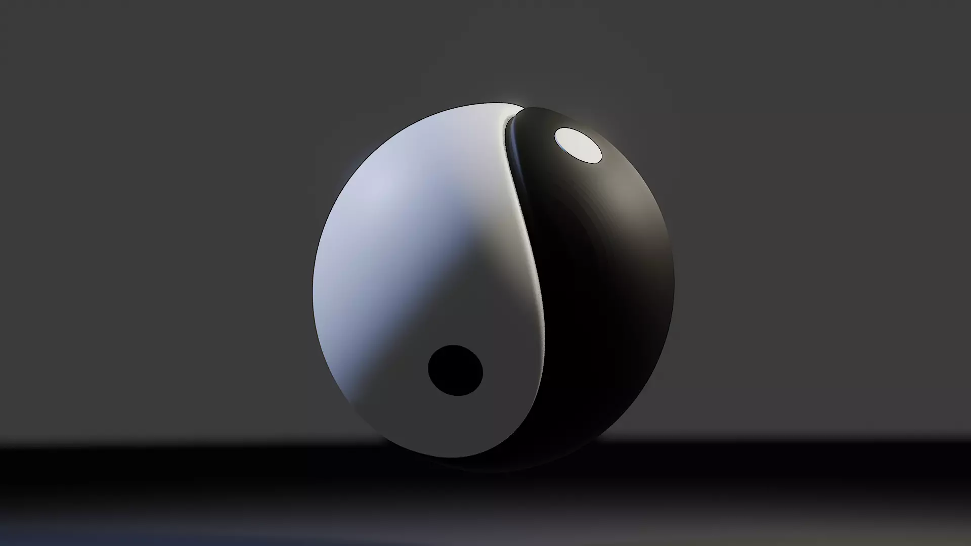 Yin Yang Symbol   3D Printable Connected Model 3D print model_9