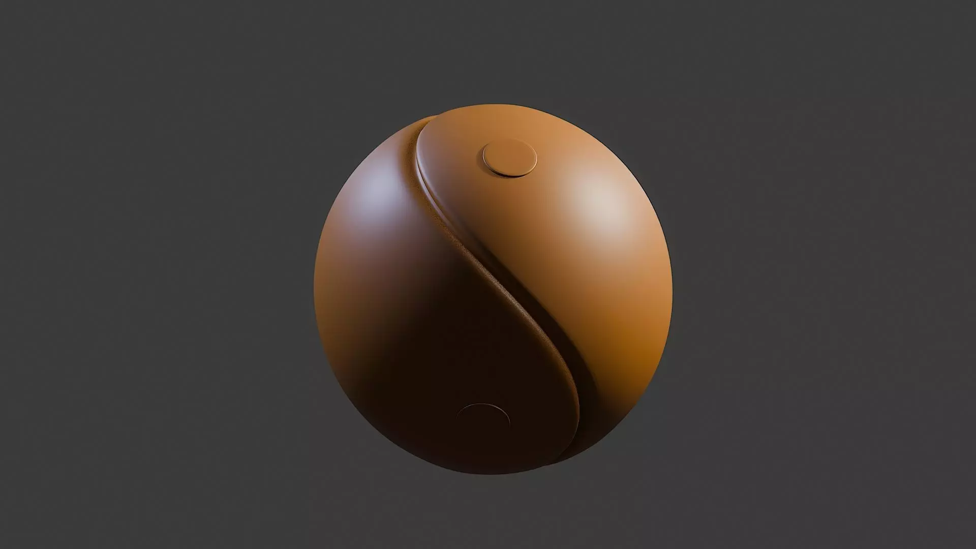 Yin Yang Symbol   3D Printable Connected Model 3D print model_8