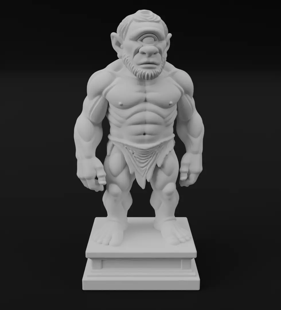 Cyclops figurine 3D model for 3D printing 3D print model_1