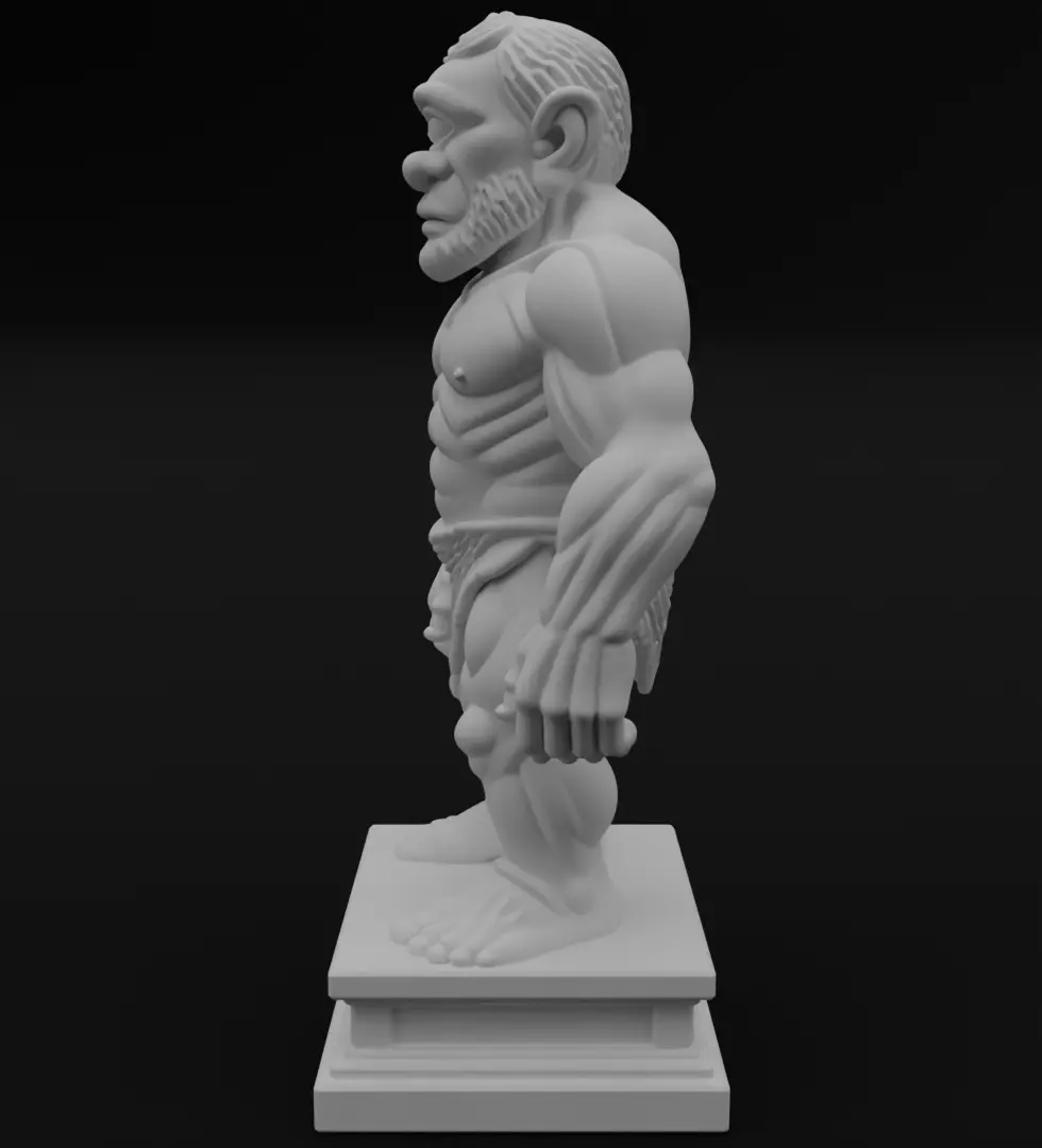 Cyclops figurine 3D model for 3D printing 3D print model_4
