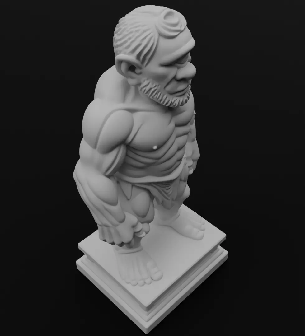 Cyclops figurine 3D model for 3D printing 3D print model_7