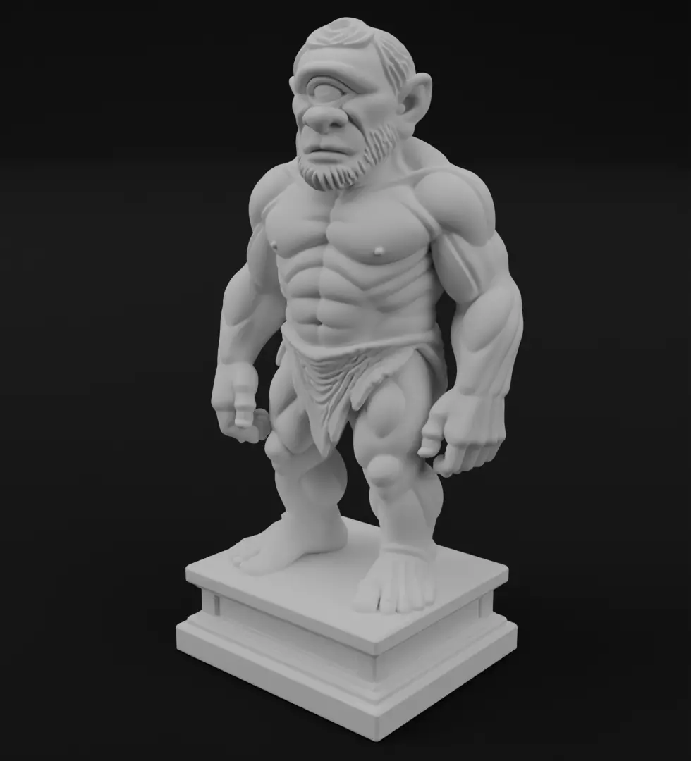 Cyclops figurine 3D model for 3D printing 3D print model_0