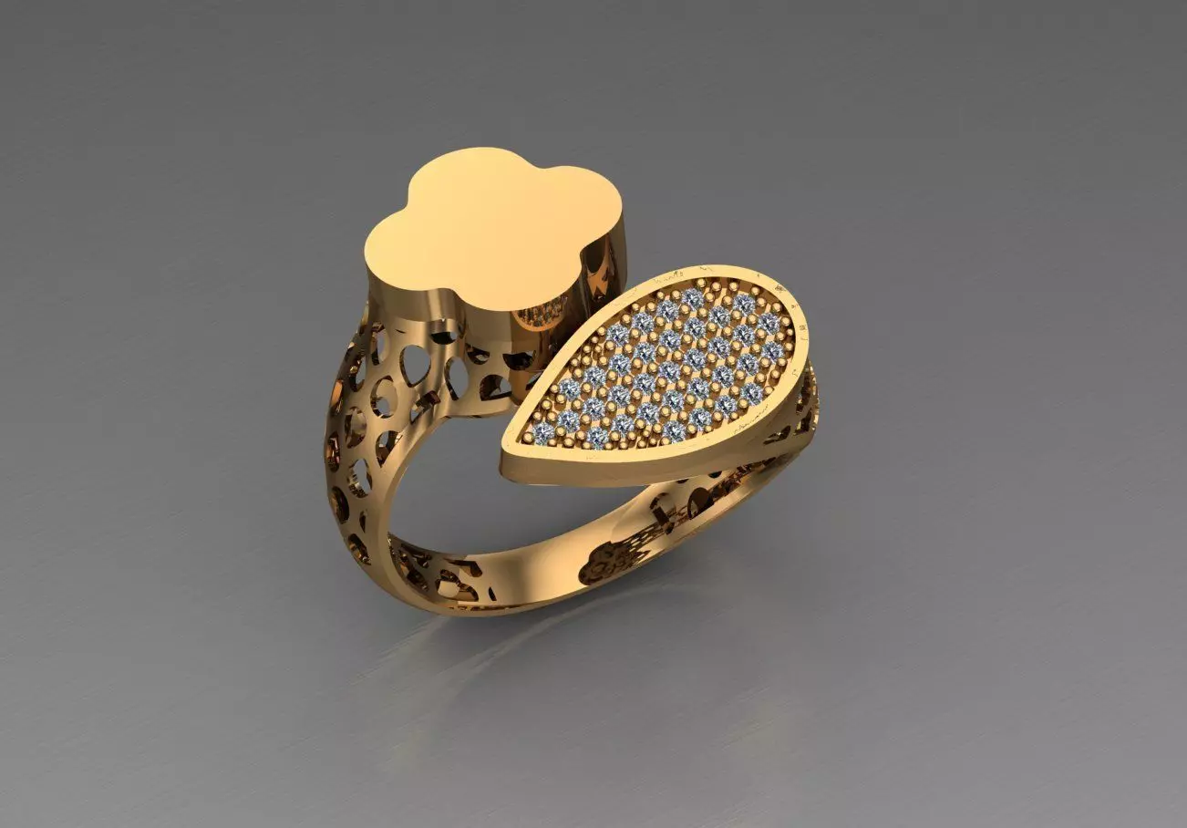 Ready Women Ring STL 3D Models 3D print model_0