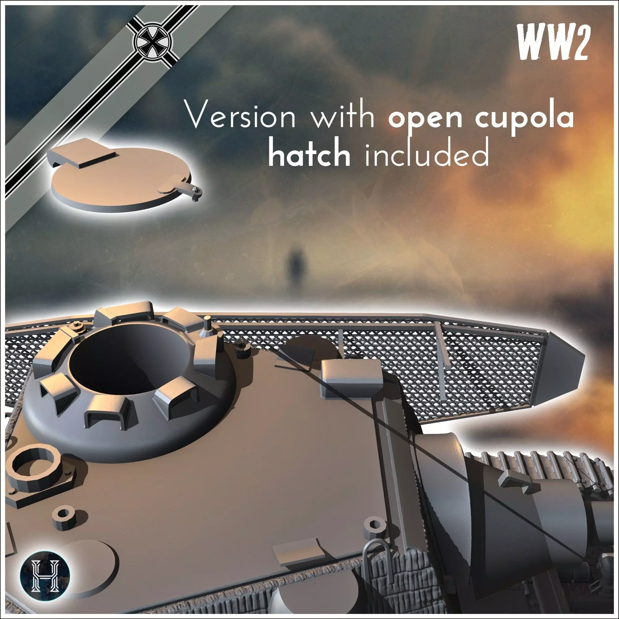 Panzer IV Ausf J with Schmalturm turret - Germany Eastern Wester 3D print model_7