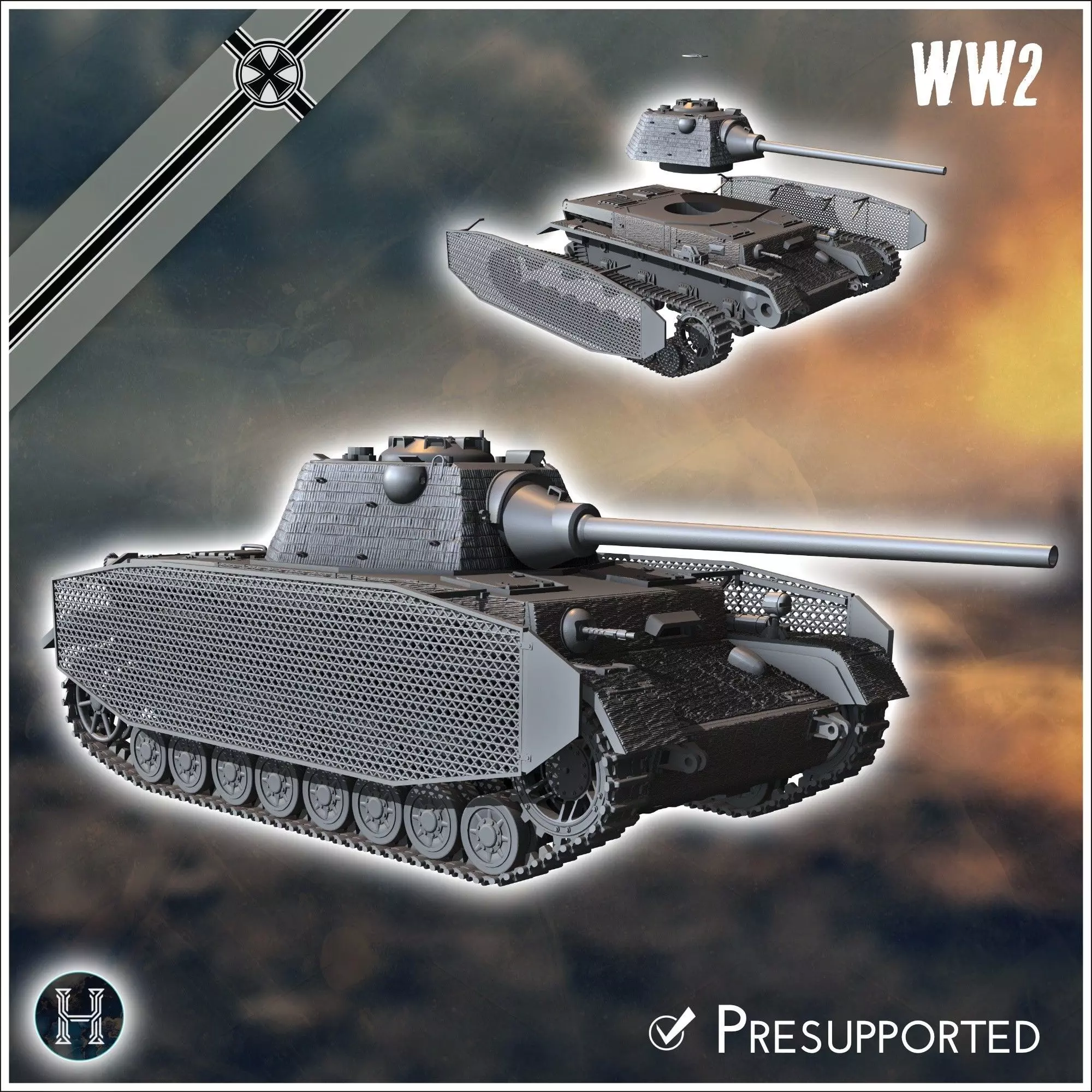 Panzer IV Ausf J with Schmalturm turret - Germany Eastern Wester 3D print model_0
