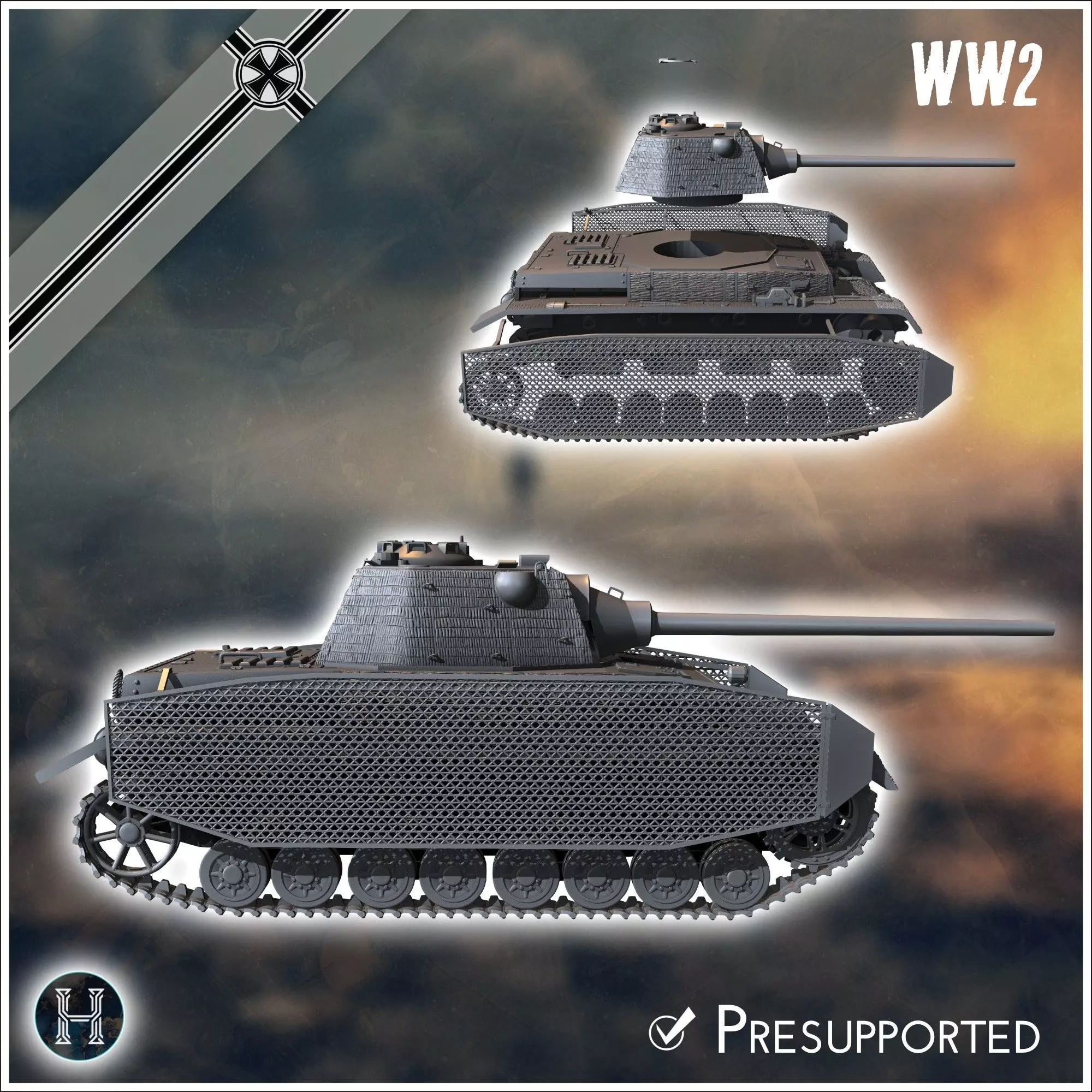 Panzer IV Ausf J with Schmalturm turret - Germany Eastern Wester 3D print model_1