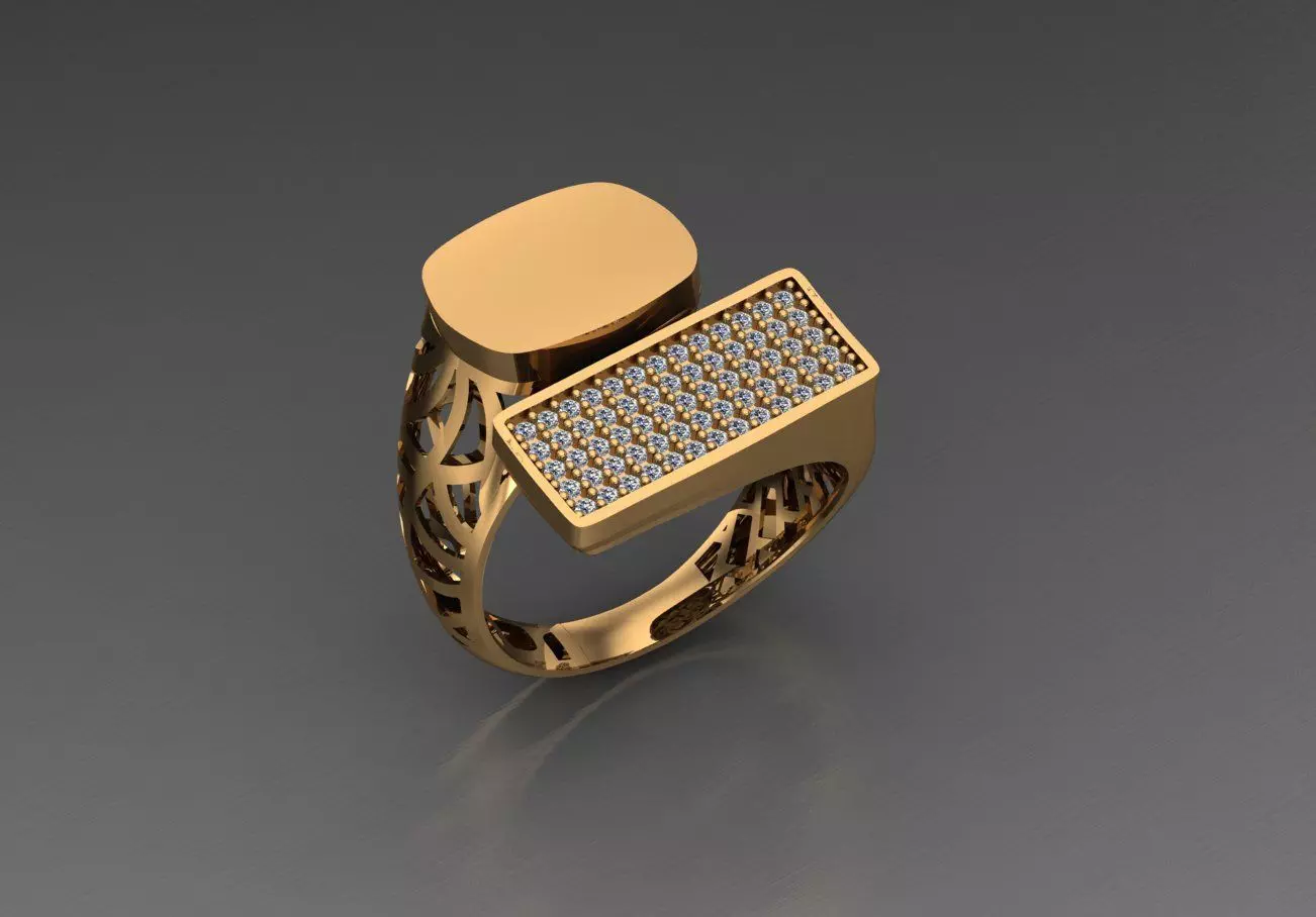Ready Women Ring STL 3D Models  3D print model_0