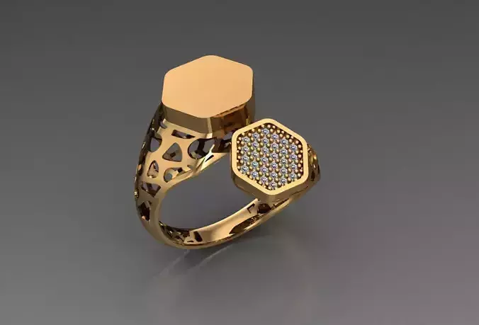 Ready Women Ring STL 3D Models 3D print model